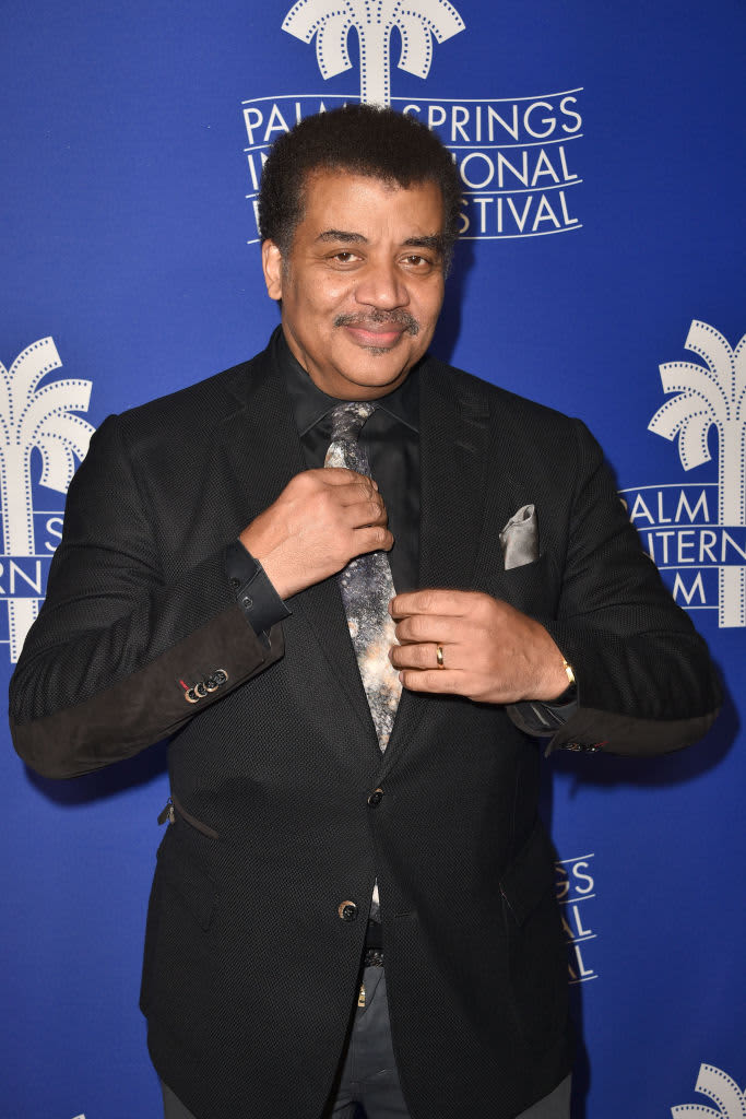 PALM SPRINGS, CALIFORNIA - JANUARY 06: Neil deGrasse Tyson attends the 2023 Palm Springs International Film Festival: World Premiere of "80 For Brady" at Palm Springs High School on January 06, 2023 in Palm Springs, California. (Photo by David Crotty/Getty Images)