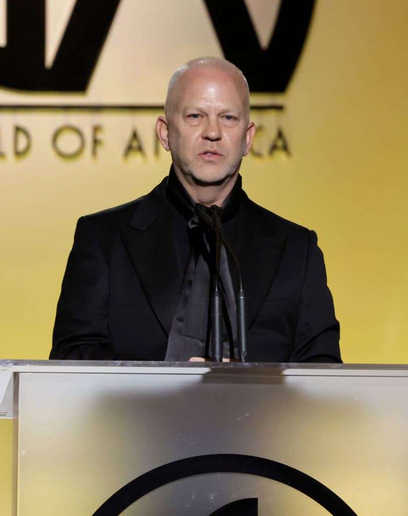 LOS ANGELES, CALIFORNIA - MARCH 19:  Ryan Murphy speaks onstage during the 33rd Annual Producers Guild Awards at Fairmont Century Plaza on March 19, 2022 in Los Angeles, California. (Photo by Kevin Winter/Getty Images)