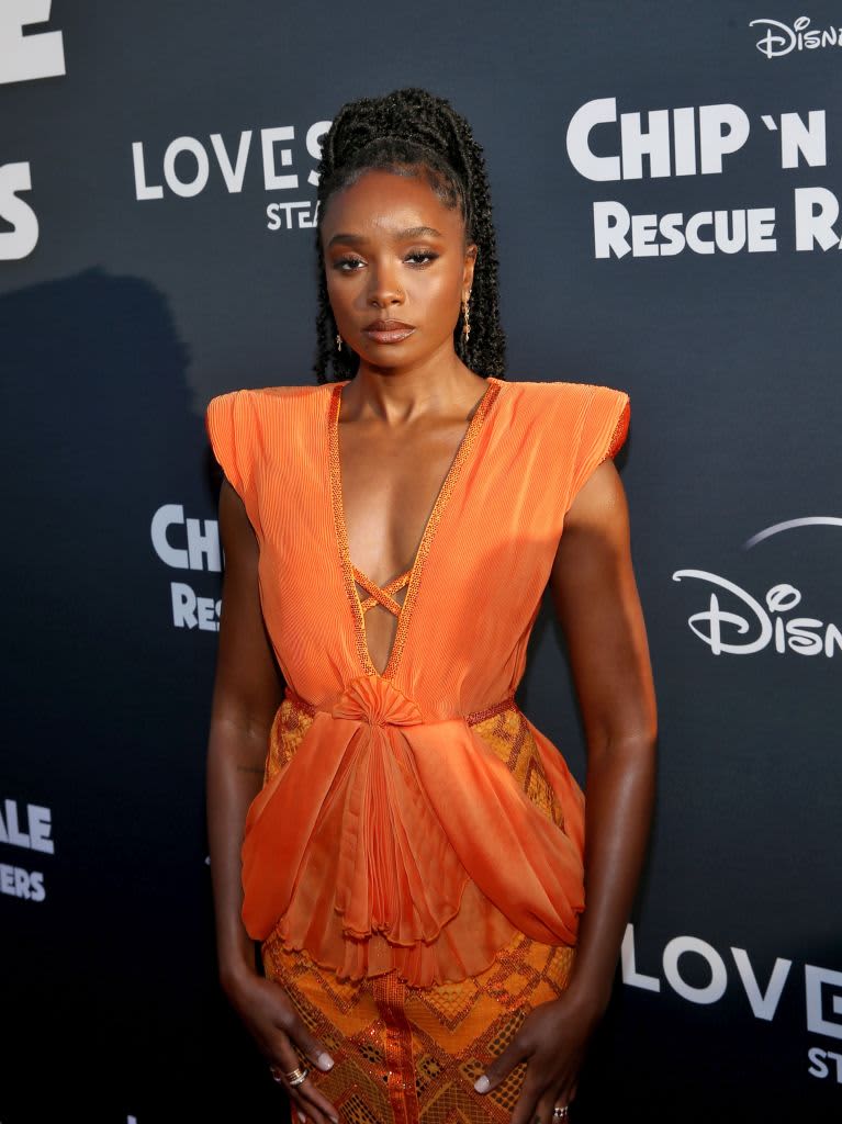 LOS ANGELES, CALIFORNIA - MAY 18: Kiki Layne attends "Chip 'n Dale: Rescue Rangers" Los Angeles Premiere at El Capitan Theatre on May 18, 2022 in Los Angeles, California. (Photo by Amy Sussman/WireImage)