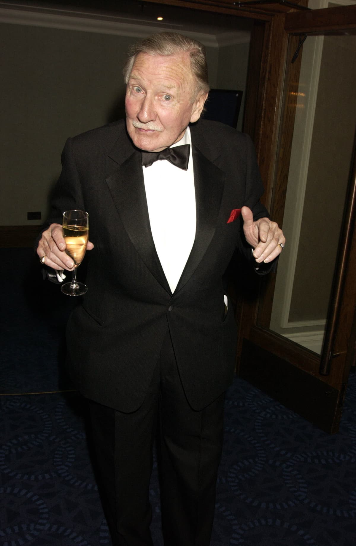Leslie Phillips during The British Independent Film Awards - Red Carpet Arrivals in London, Great Britain. (Photo by Danny Martindale/WireImage)