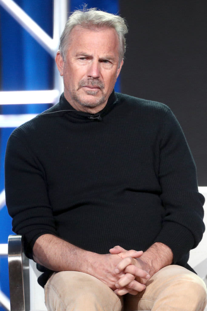 PASADENA, CA - JANUARY 15:  Actor Kevin Costner of 'Yellowstone' speaks onstage during the Paramount Network portion of the 2018 Winter Television Critics Association Press Tour at The Langham Huntington, Pasadena on January 15, 2018 in Pasadena, California.  (Photo by Frederick M. Brown/Getty Images)