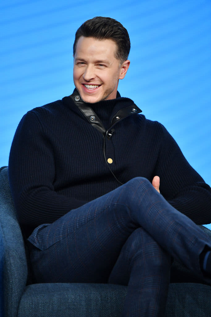 PASADENA, CALIFORNIA - JANUARY 11: Josh Dallas of "Manifest" speaks during the NBCUniversal segment of the 2020 Winter TCA Press Tour at The Langham Huntington, Pasadena on January 11, 2020 in Pasadena, California. (Photo by Amy Sussman/Getty Images)