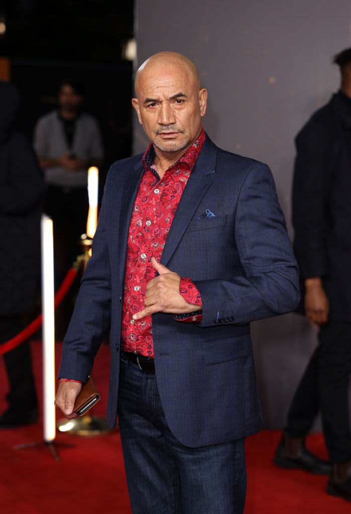 LONDON, ENGLAND - OCTOBER 18: Temuera Morrison attends the "Dune" UK Special Screening at Odeon Luxe Leicester Square on October 18, 2021 in London, England. (Photo by Mike Marsland/WireImage)