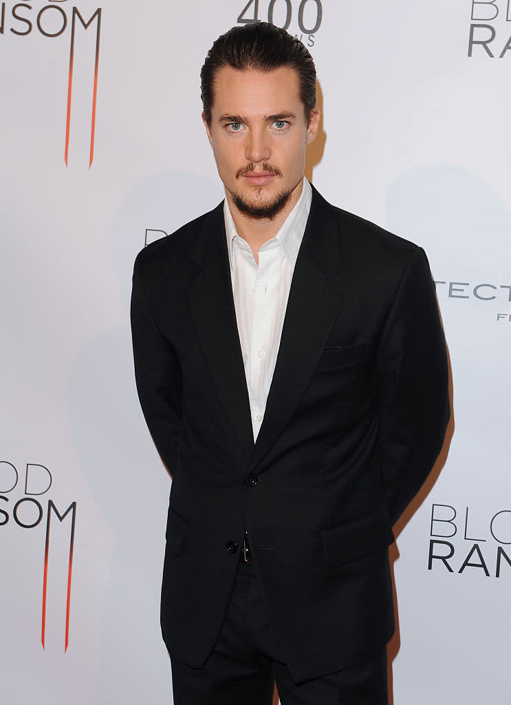 HOLLYWOOD, CA - OCTOBER 28:  Actor Alexander Dreymon attends the Los Angeles Premiere of 'Blood Ransom' at ArcLight Hollywood on October 28, 2014 in Hollywood, California.  (Photo by Axelle/Bauer-Griffin/FilmMagic)