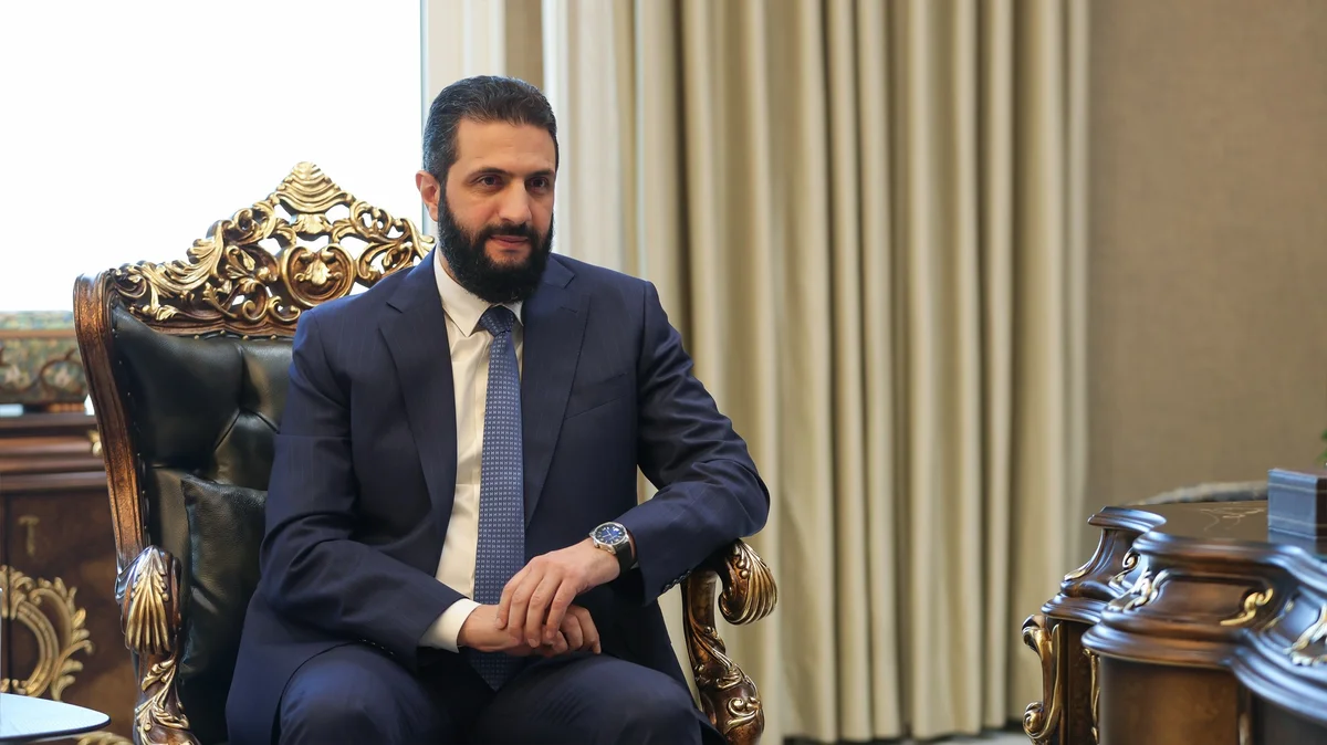 الشرع يضع شرطاً للتفاوض مع إسرائيل بشأن الجولان