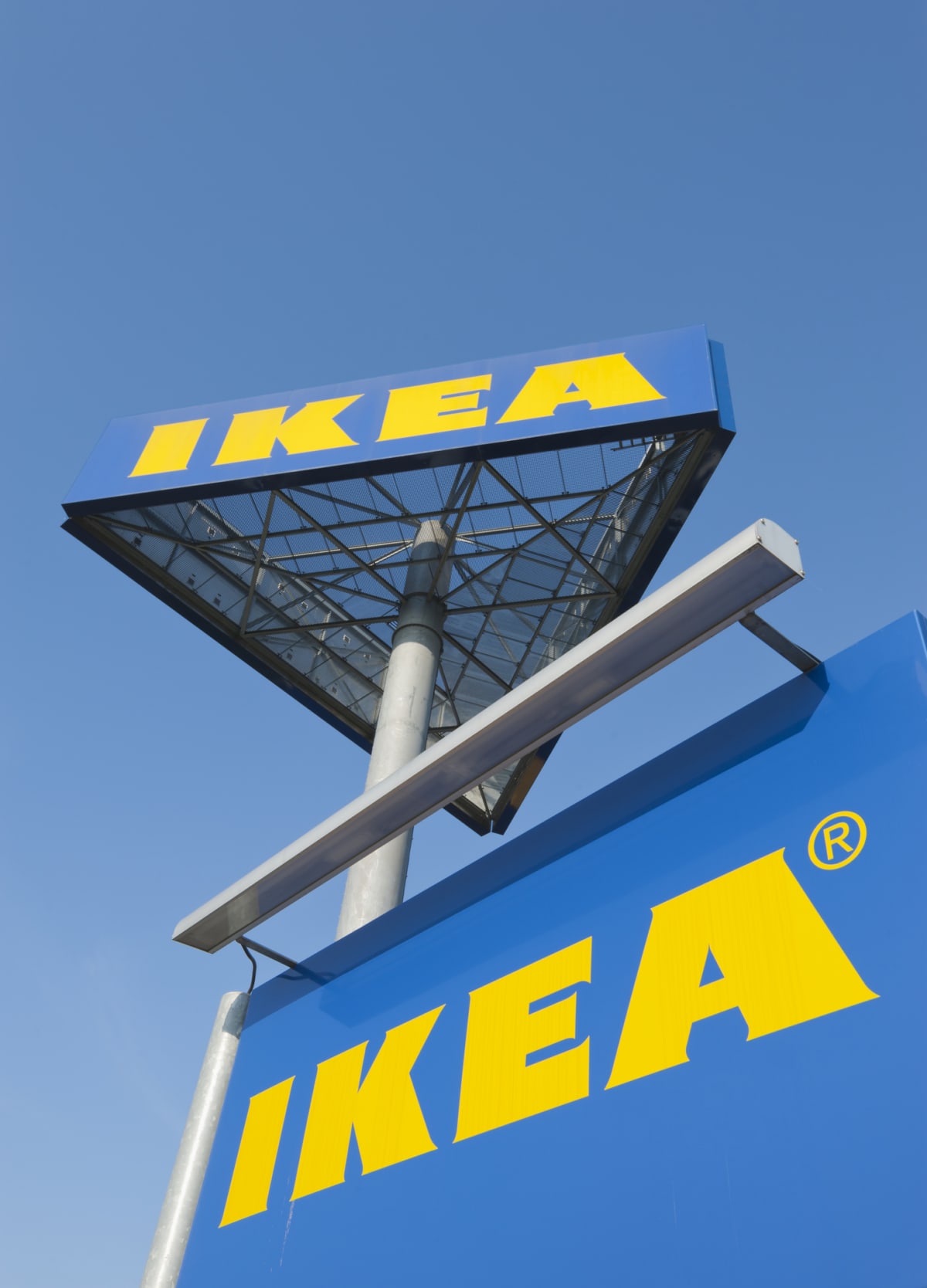 Sign of an IKEA furniture store in Zurich