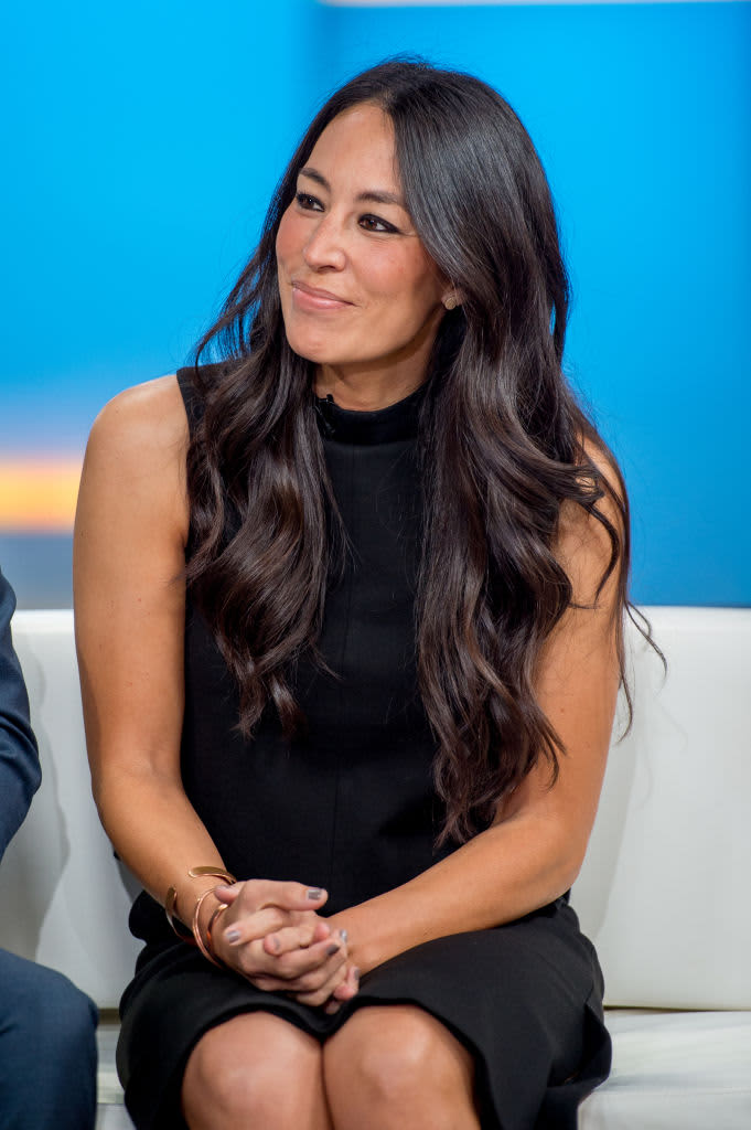 NEW YORK, NY - OCTOBER 18:  Joanna Gaines visits "Fox & Friends" to discuss the book 'Capital Gaines' and the ending of the show 'Fixerupper' at Fox News Studios on October 18, 2017 in New York City.  (Photo by Roy Rochlin/Getty Images)