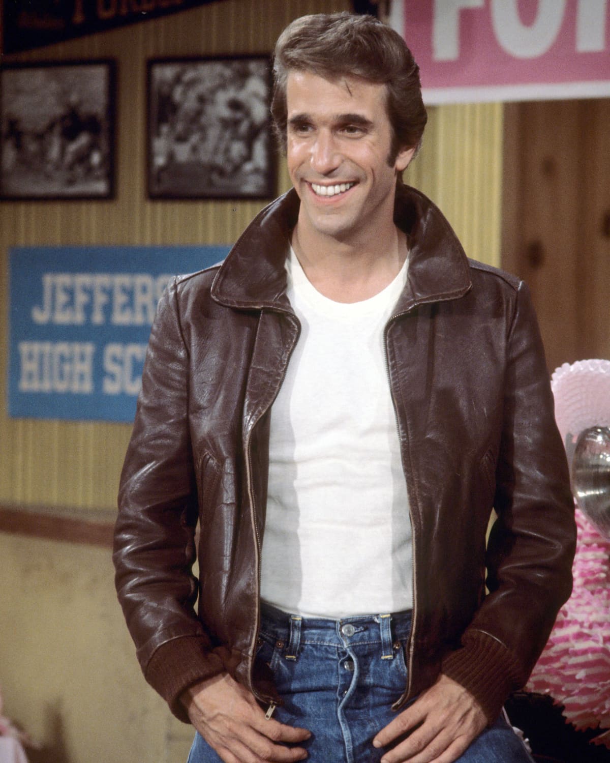 Henry Winkler as Fonzie publicity still issued for Happy Days'