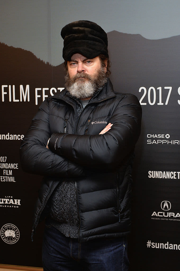PARK CITY, UT - JANUARY 23:  Actor Nick Offerman attends the Movie That Blew My Mind Goes Environmental Panel at Filmmaker Lodge on January 23, 2017 in Park City, Utah.  (Photo by Michael Loccisano/Getty Images for Sundance Film Festival)