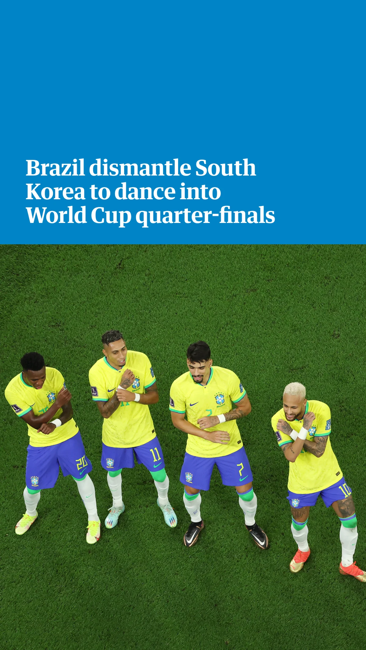 Brazil's World Cup rout of South Korea becomes a dance party - Sports  Illustrated