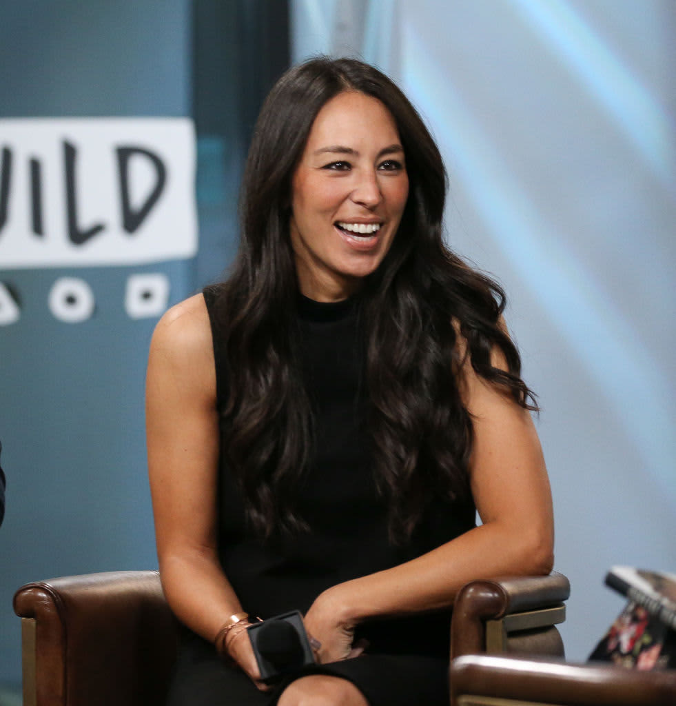 Joanna Gaines discusses new book, "Capital Gaines: Smart Things I Learned Doing Stupid Stuff" at Build Studio on October 18, 2017 in New York City.  (Photo by Rob Kim/Getty Images)