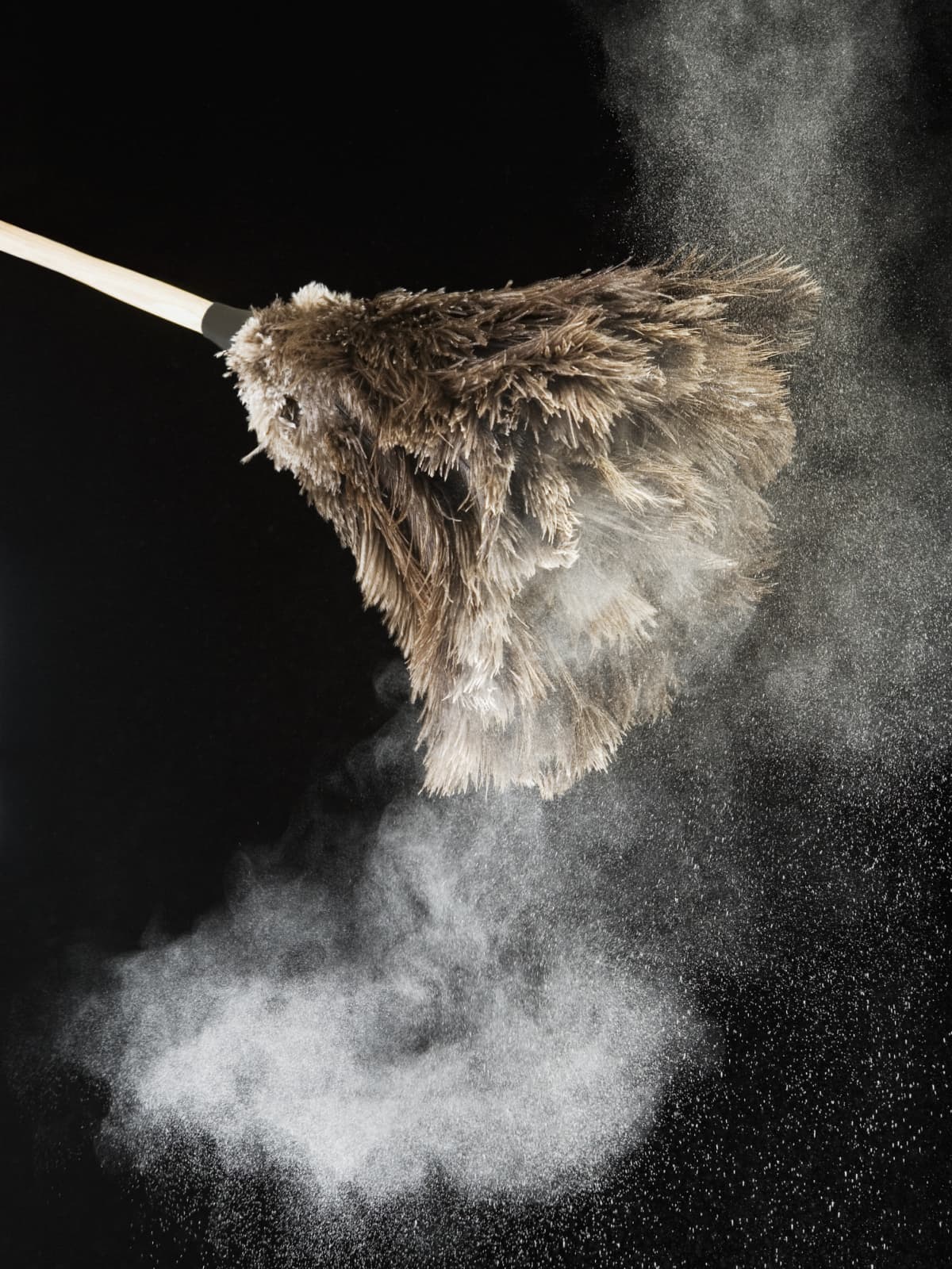 A duster in a cloud of dust