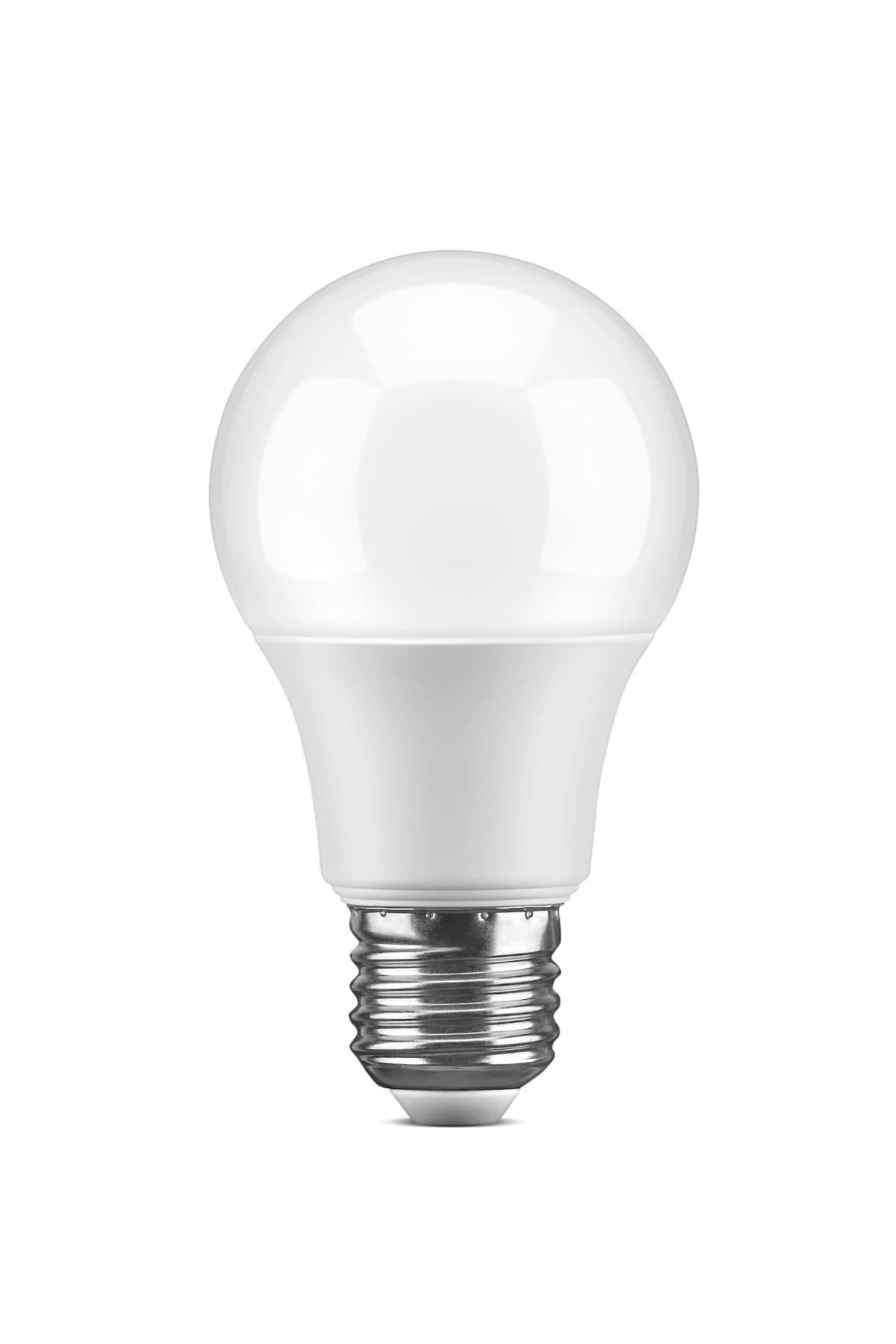 White LED light bulb, isolated on white background