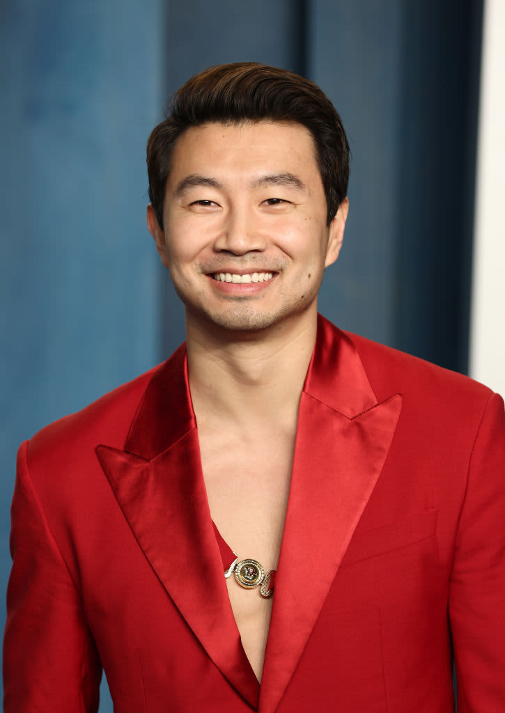 LOS ANGELES, CALIFORNIA - AUGUST 01: Simu Liu arrives at the Los Angeles Premiere Of Columbia Pictures' "Bullet Train" at Regency Village Theatre on August 01, 2022 in Los Angeles, California. (Photo by Steve Granitz/FilmMagic)