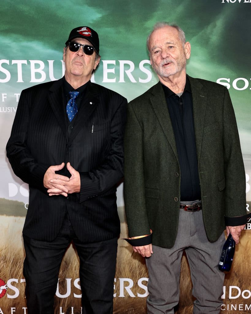 NEW YORK, NEW YORK - NOVEMBER 15: Dan Aykroyd and Bill Murray attend the "Ghostbusters: Afterlife" New York Premiere at AMC Lincoln Square Theater on November 15, 2021 in New York City. (Photo by Mike Coppola/Getty Images)