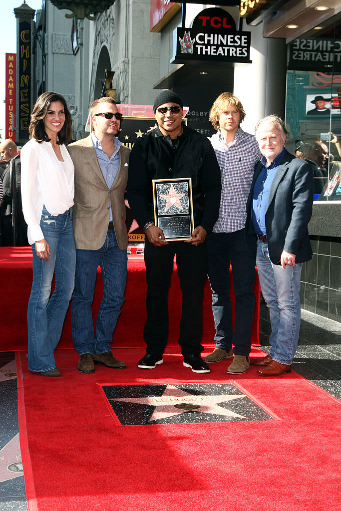 HOLLYWOOD, CA - JANUARY 21:  Hip-hop artist LL Cool J and the cast of NCIS attend a ceremony honoring Hip-hop artist LL Cool J wtih a star on The Hollywood Walk Of Fame on January 21, 2016 in Hollywood, California.  (Photo by Tommaso Boddi/WireImage)