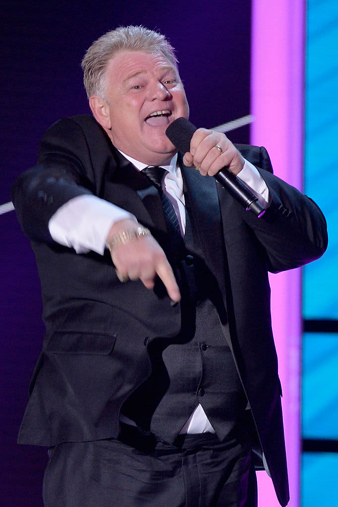 LOS ANGELES, CA - JANUARY 15:  Auctioneer Dan Dotson speaks onstage during the 20th annual Critics' Choice Movie Awards at the Hollywood Palladium on January 15, 2015 in Los Angeles, California.  (Photo by Lester Cohen/WireImage)
