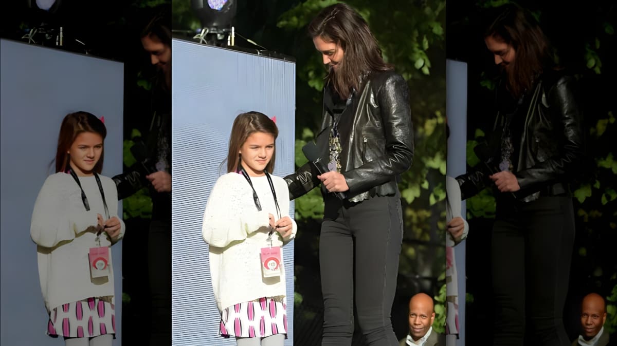 Katie Holmes and a young Suri Cruise
