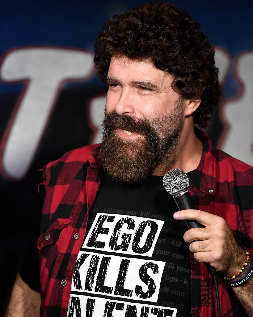 NEW YORK, NEW YORK - FEBRUARY 18: Mick Foley attends the screening of "Impractical Jokers: The Movie" at AMC Lincoln Square Theater on February 18, 2020 in New York City. (Photo by Jamie McCarthy/Getty Images)