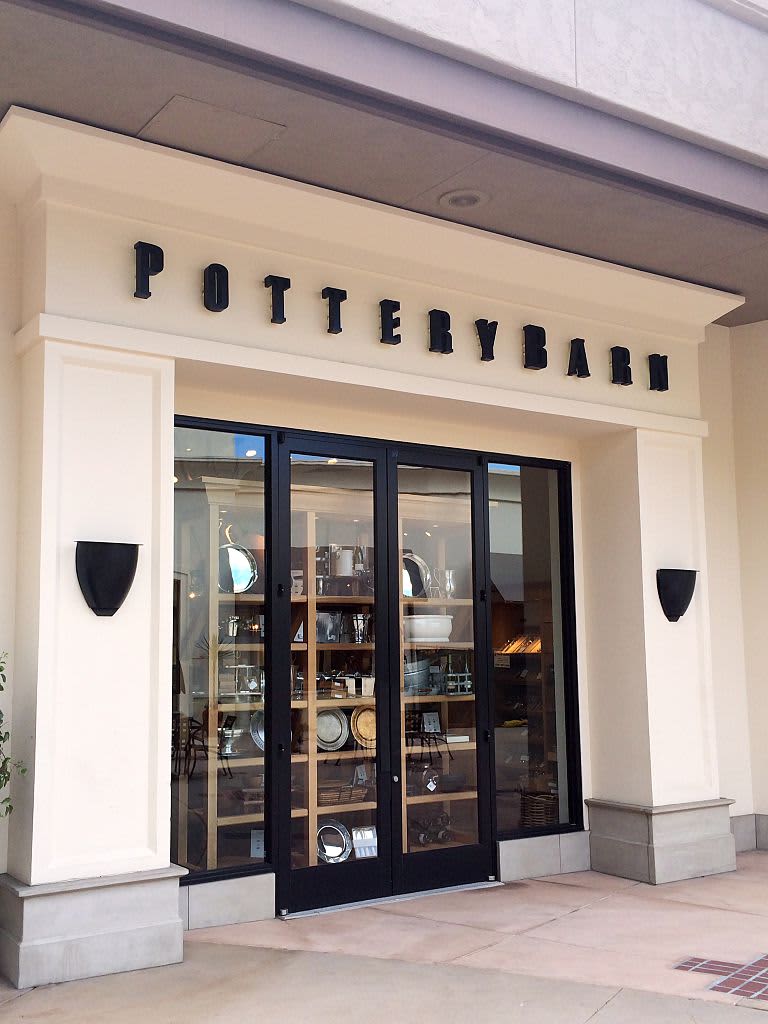 Pottery Barn storefront sign