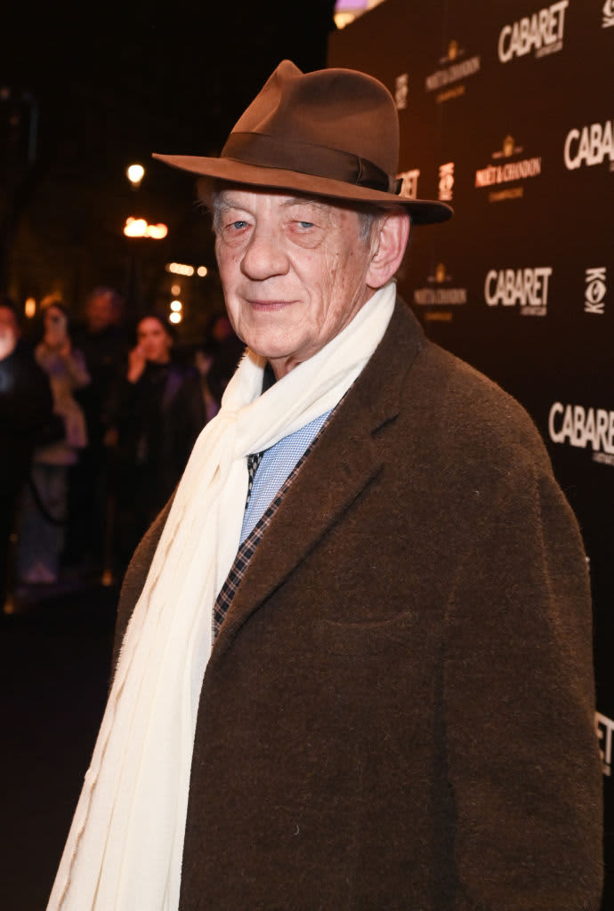 LONDON, ENGLAND - OCTOBER 27: Sir Ian McKellen attends the Gala Night performance of "Cabaret At The Kit Kat Club" on October 27, 2022 in London, England. (Photo by David M. Benett/Alan Chapman/Dave Benett/Getty Images)