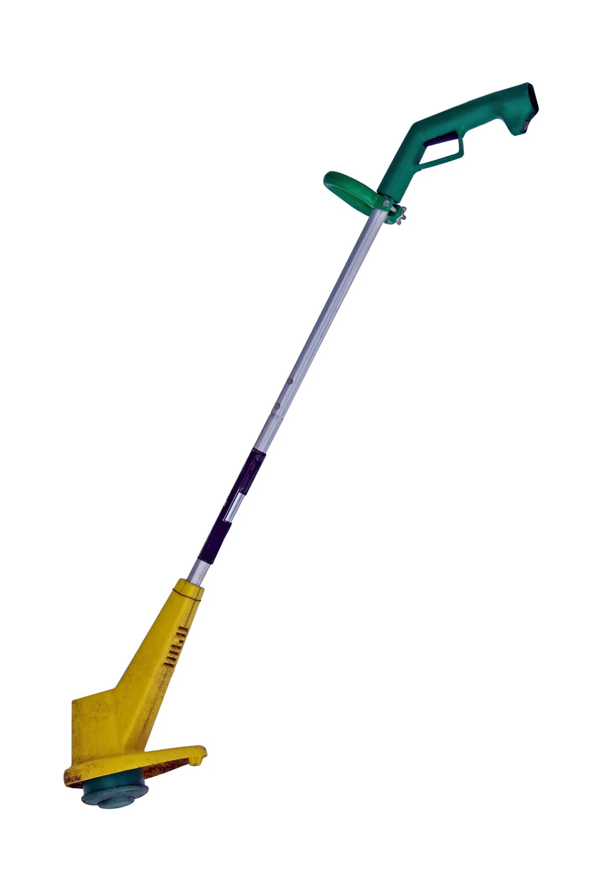 A weed whacker isolated on a white background
