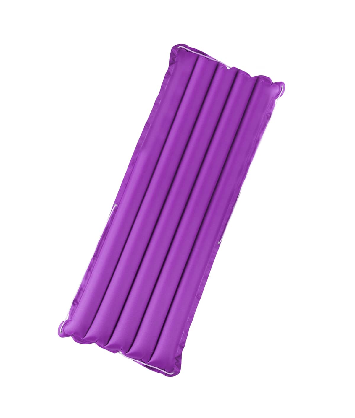Purple air mattress on a white background