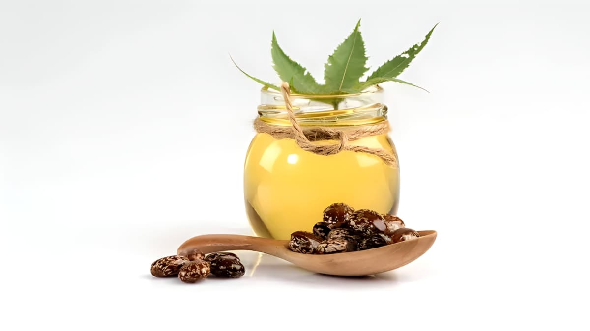 A jar of castor oil