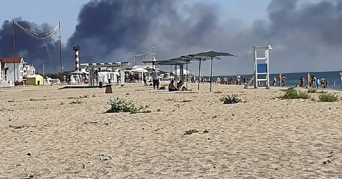 Powerful explosion rocks Russian military base in annexed Crimea