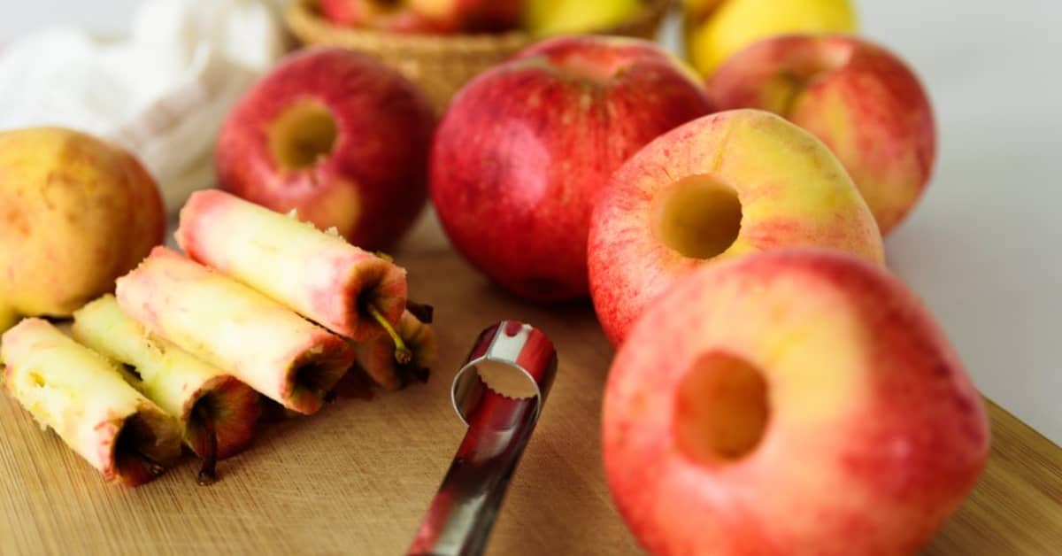 The Tool For Coring Apples Without A Corer